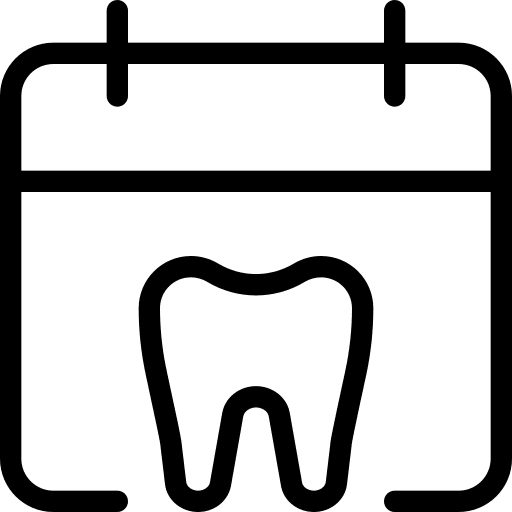 Schedule teeth tooth mouth icon