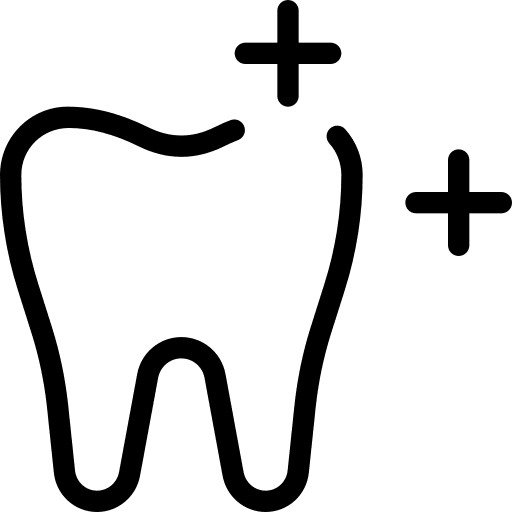 Tooth whitening dental mouth medical icon