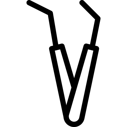 Clamp tweezers healthcare and medical tools and utensils icon