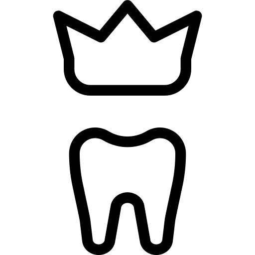 Crown dental care dentistry mouth icon