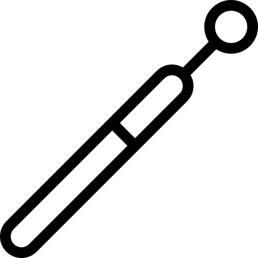 Mirror dentist surgery hygiene icon