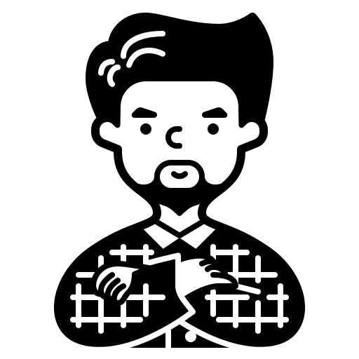 Man man caucasian people icon