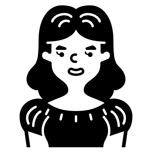 Woman short hair people avatar icon