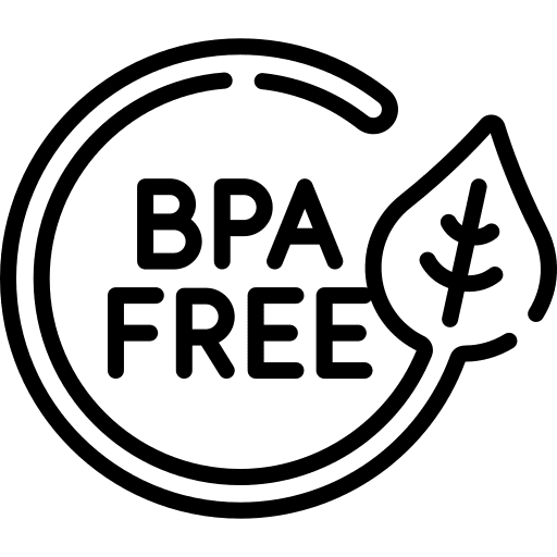 Bpa free plastic prohibition forbidden icon