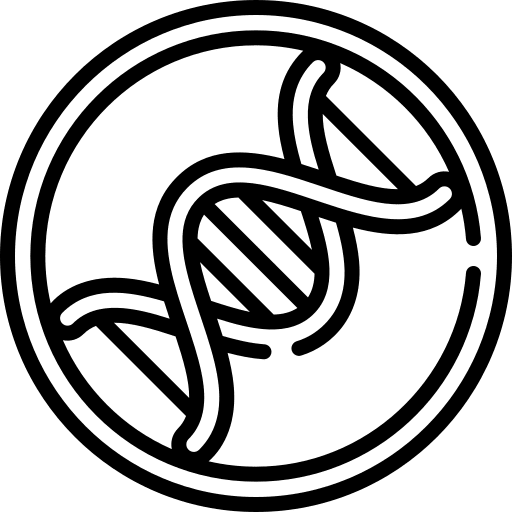Gmo syringe product shapes and symbols icon