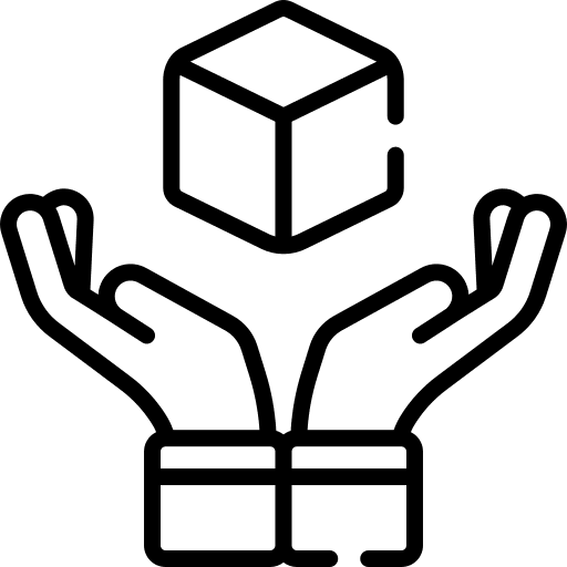 Handle with care shapes and symbols handle with care shopping icon