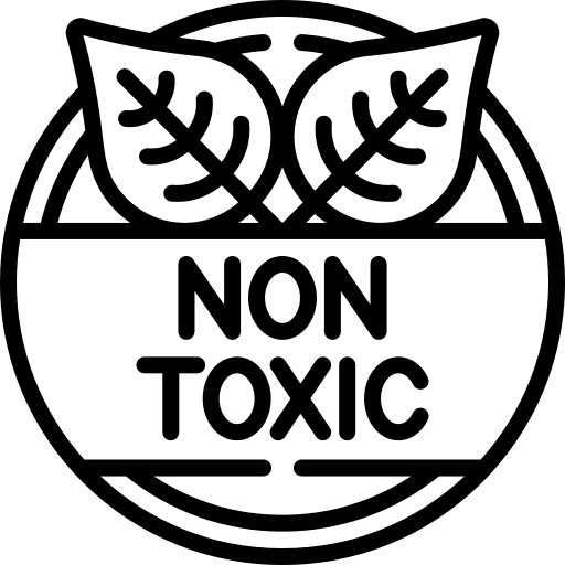 Non toxic non toxic signaling leaves icon