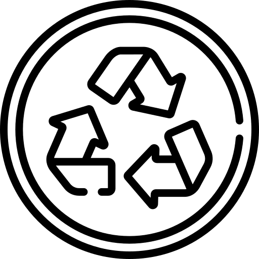Recycling nature arrows signs icon