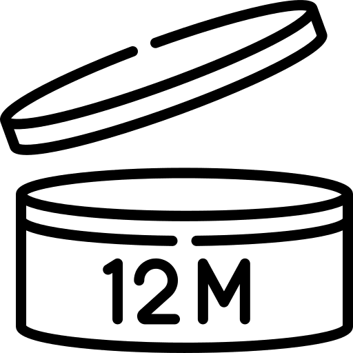 Twelve date twelve expiration date icon