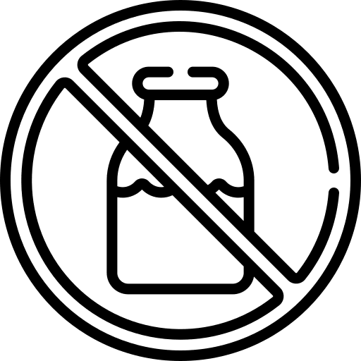 Lactose free lactose free healthy shapes and symbols icon