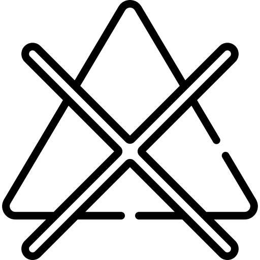 No bleach no bleach not bleach icon