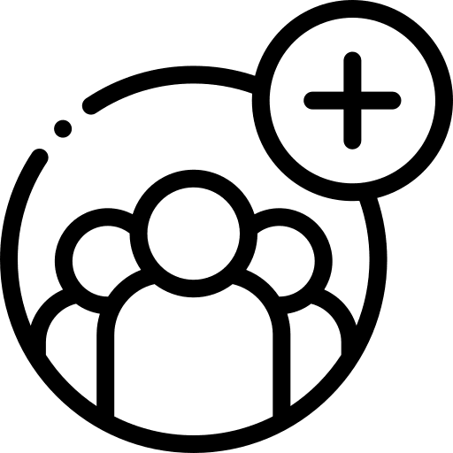 Add group add friends icon