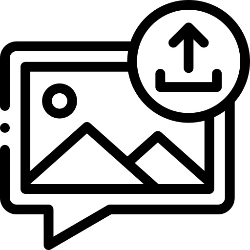 Upload image file upload photography icon