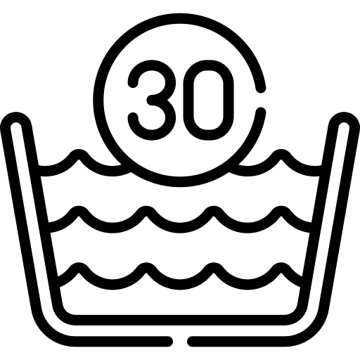 Washing warm machine wash degree icon