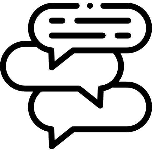 Chatting dialogue chat speech bubble icon