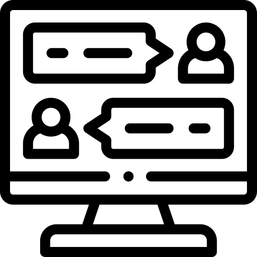 Chat chat users screen icon