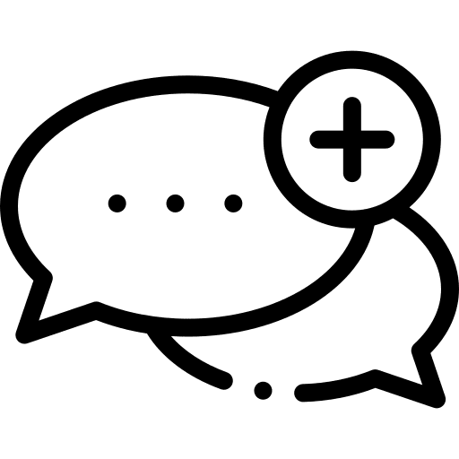 Chat speech bubble message communications icon