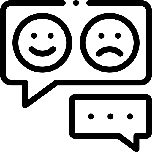 Emoji message communications speech bubble icon