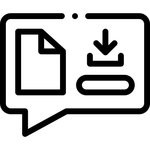 Send file communications download send file icon