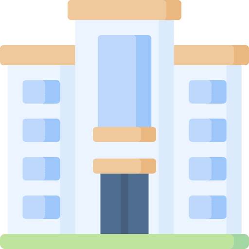 Buildings condo apartment commercial building icon