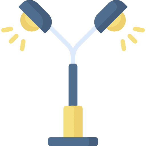 Street light street lamp architecture and city lamp post icon