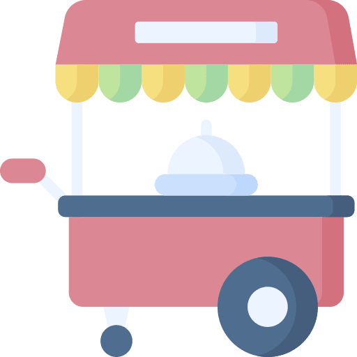 Food cart food cart fast food food and restaurant icon