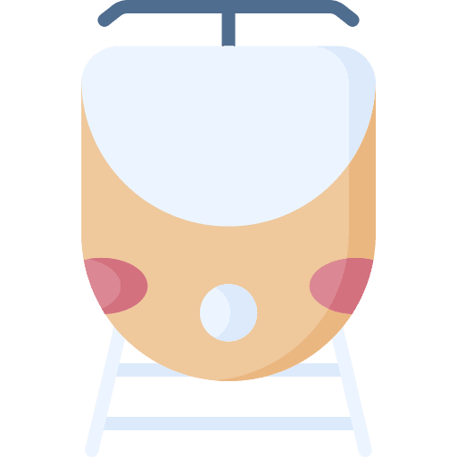 Train public transport travel subway icon