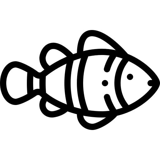 Clown fish sea life clown fish aquarium icon