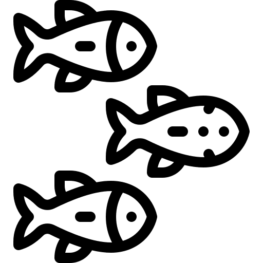 Shoal shoal animals sea icon