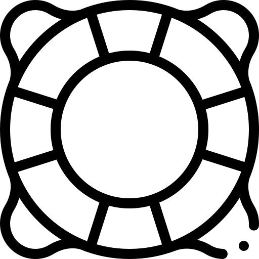 Lifesaver secure lifeguard summertime icon