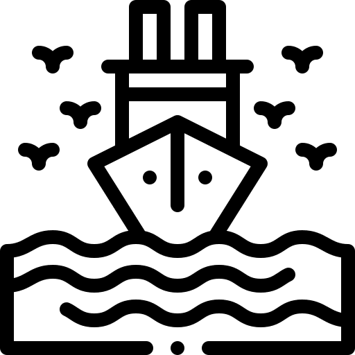 Ship ferry boat transportation ship icon