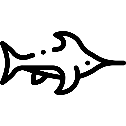 Swordfish swordfish aquatic sea life icon