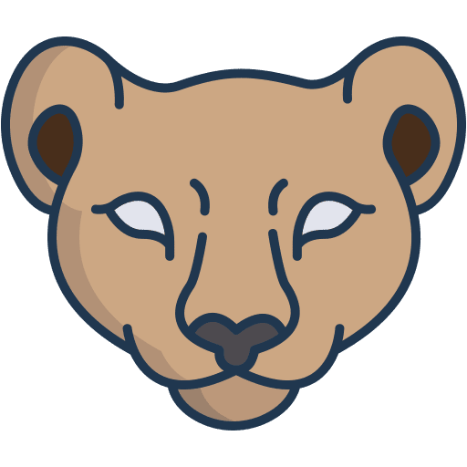 Lioness mammal animal kingdom lioness icon