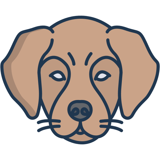 Dog pet dog breed icon