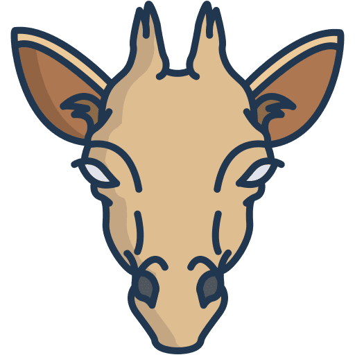 Giraffe jungle animals giraffe icon