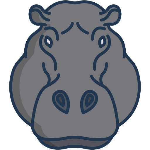 Hippopotamus animals hippopotamus animal kingdom icon