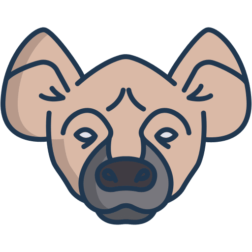 Hyena animals hyena zoo icon