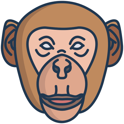 Monkey monkey primate wildlife icon