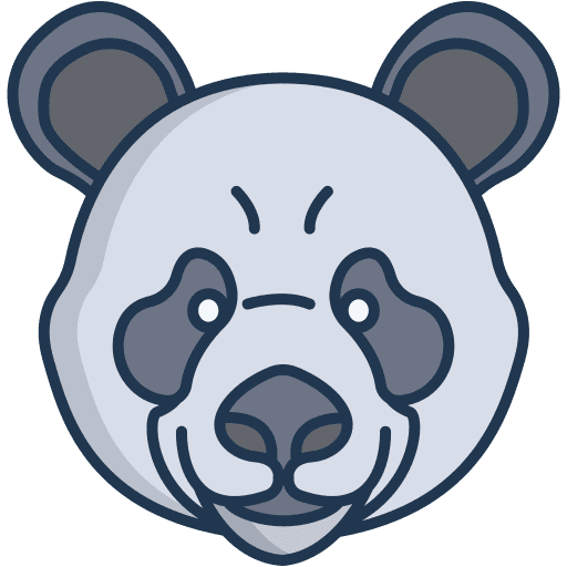 Panda panda wildlife animal kingdom icon