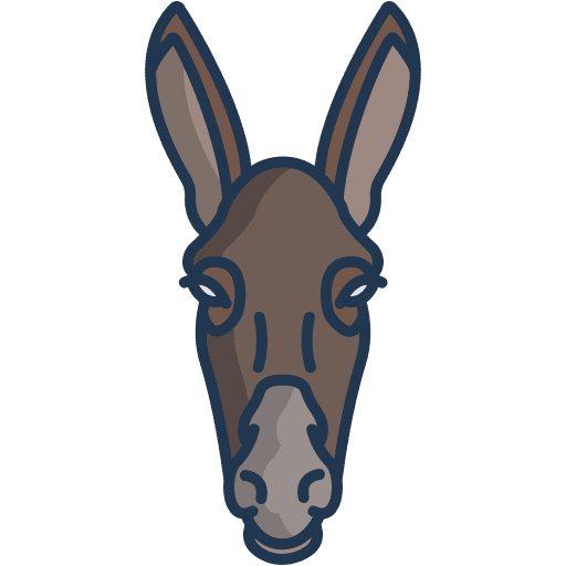 Donkey donkey mammal wildlife icon