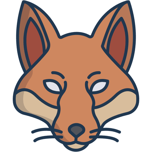 Fox wild life zoo mammal icon