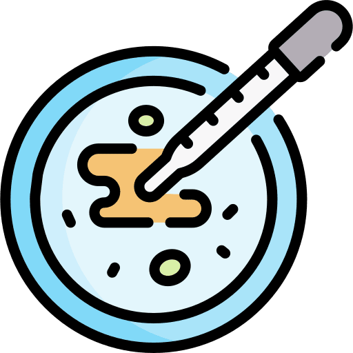 Petri dish research education science icon