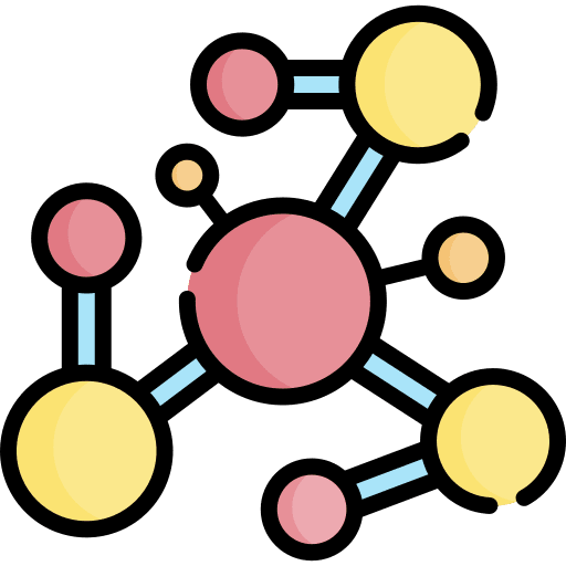 Structure molecular education science icon