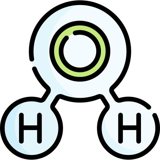 H2o education science oxygen icon