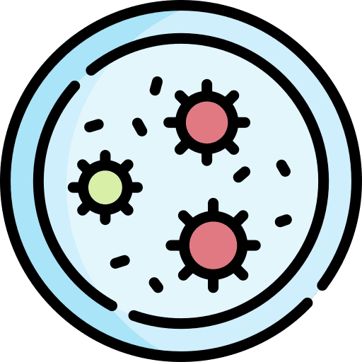 Petri dish biology bacteria petri dish icon