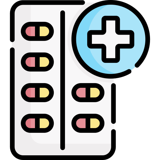 Pill blister healthcare and medical drug icon