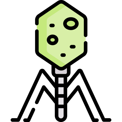 Virus microorganism bacteria virus icon