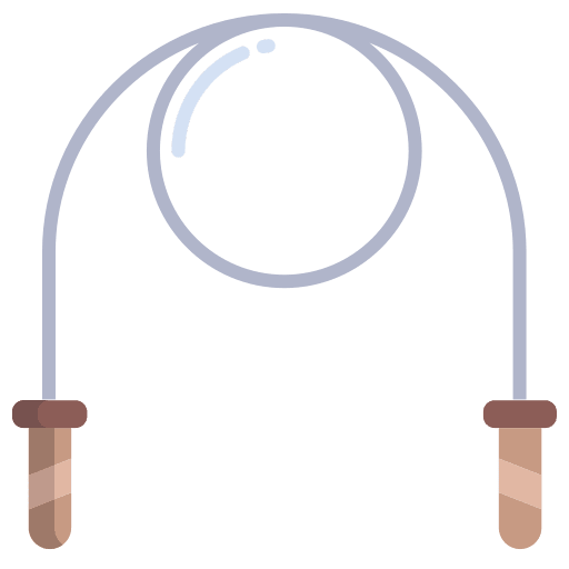Jumping rope exercise jumping rope training icon