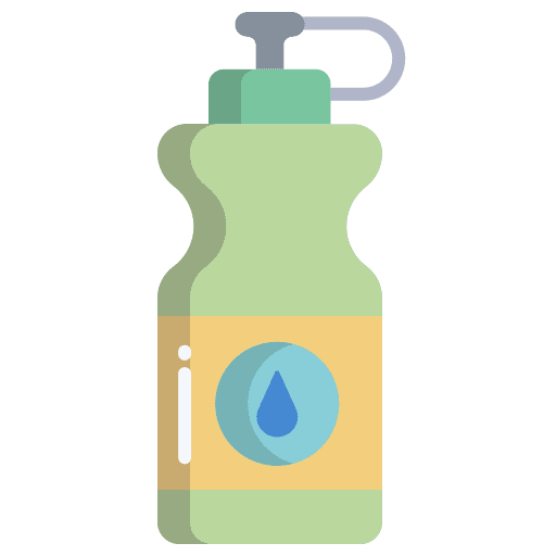 Water bottle drink food and restaurant healthy food icon