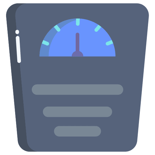Weighing scale wellness diet body scale icon